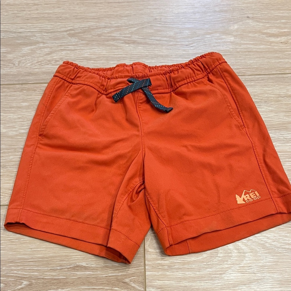 REI kids swim shorts/trunk, orange, 6-7, active, hiking, sporty, athletic